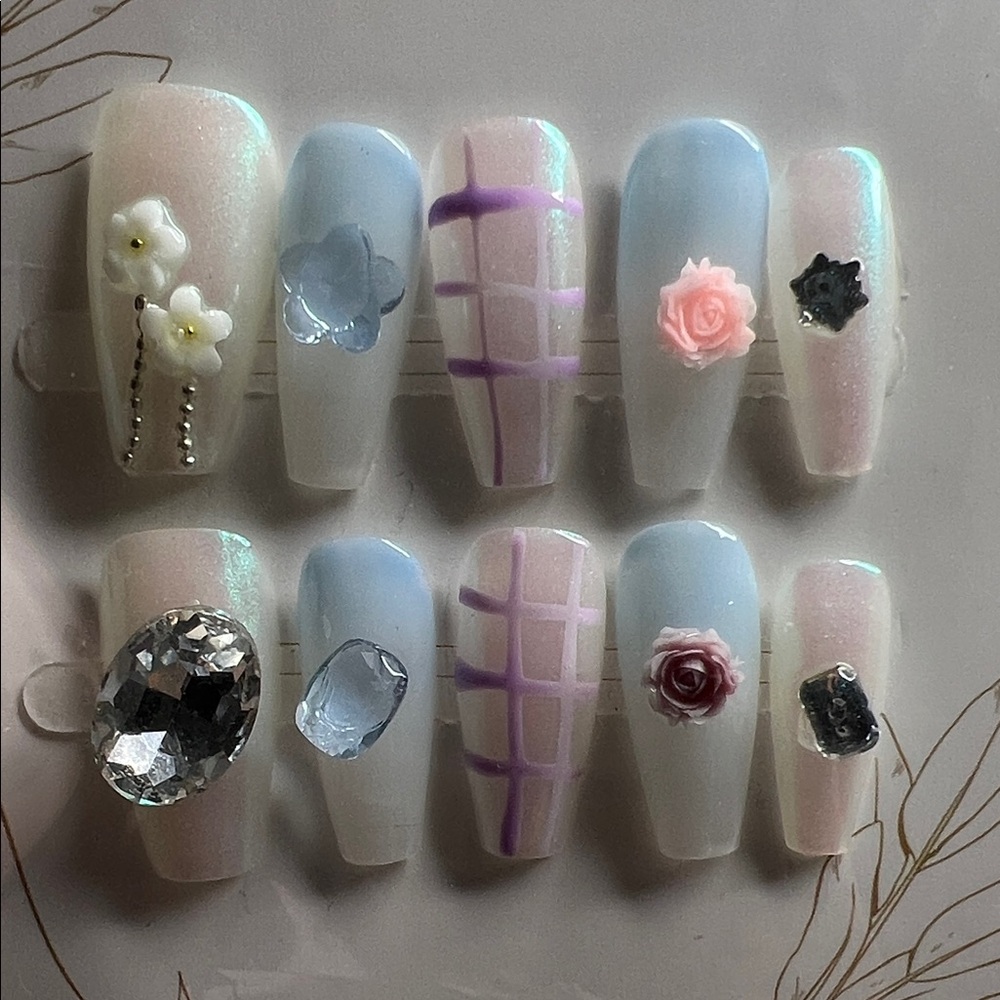 Elegant Press-On Nails 16pc Bundle